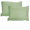 Stripe Jumbo / Queen Pillowcases Green - Royalratri