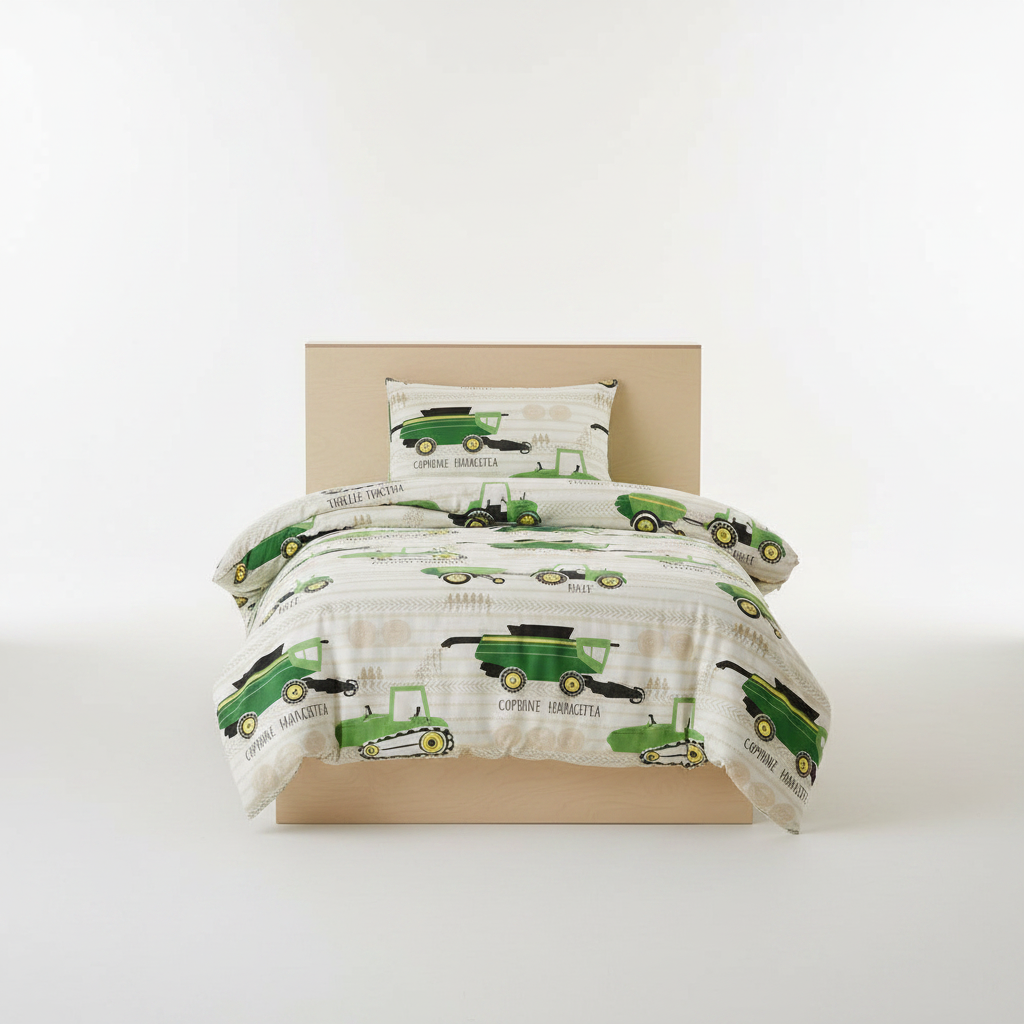 Kids Country Harvest Washed Quilt Cover Set Single