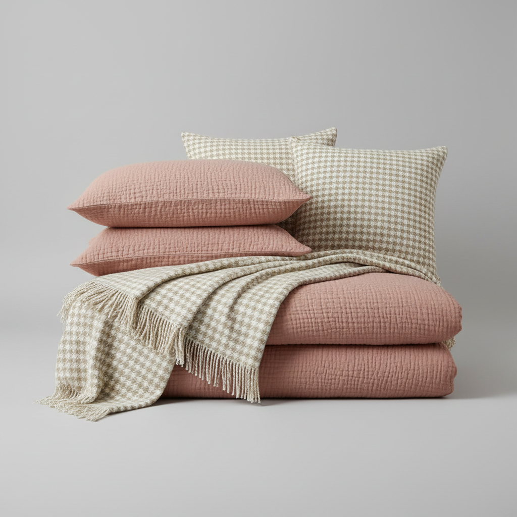 Clay Cotton Gauze Quilt Cover Set King