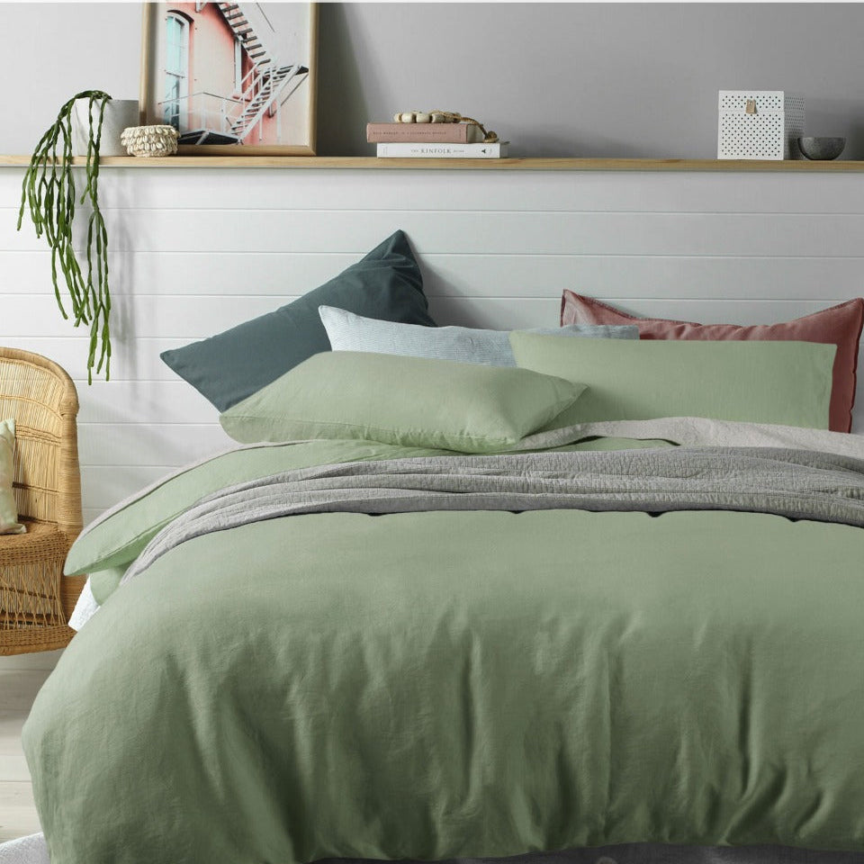 Sage Quilt Cover Set Single