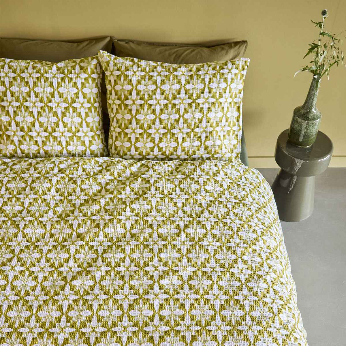 Seersucker Cotton Quilt Cover Set Queen