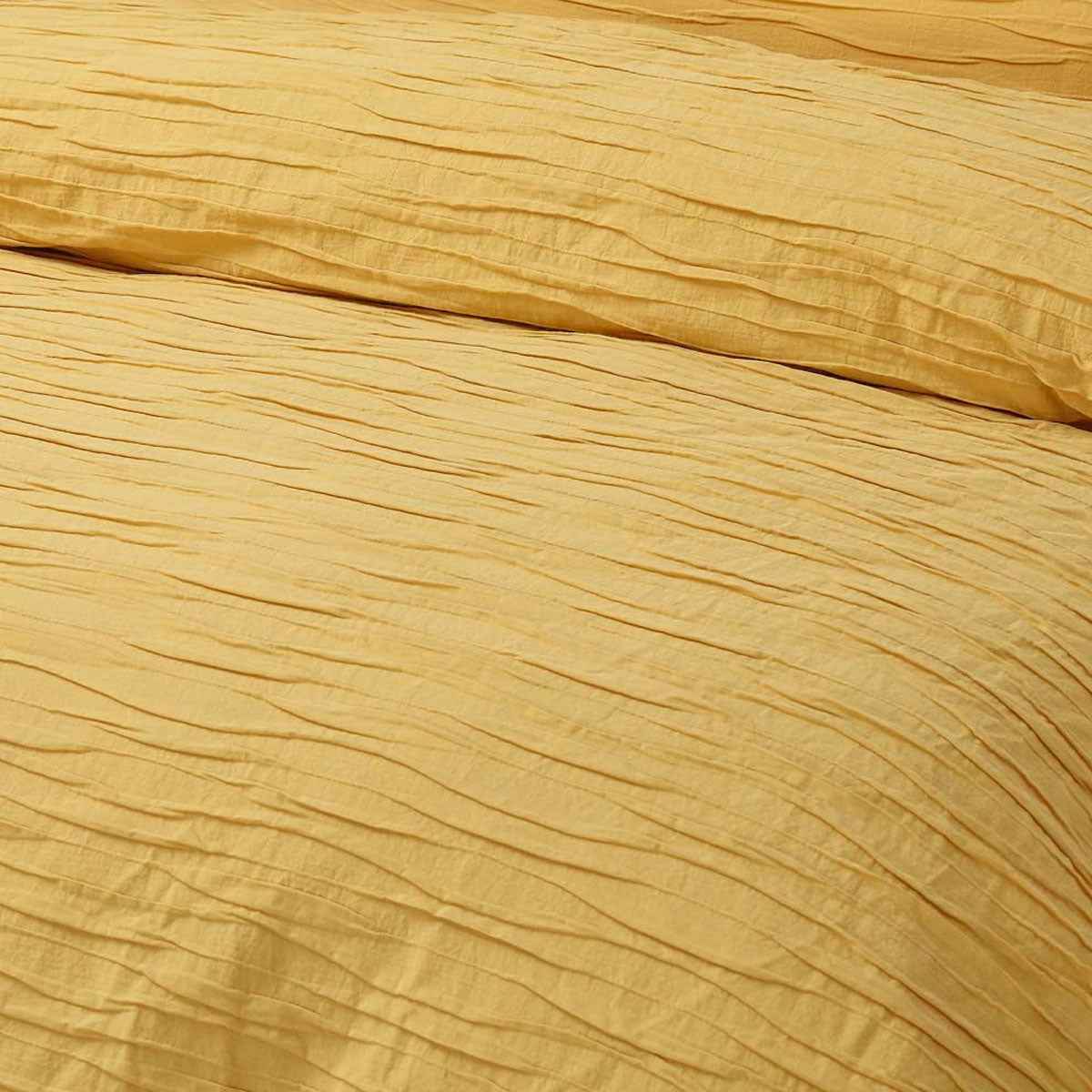 Ochre Cotton Quilt Cover Set Single