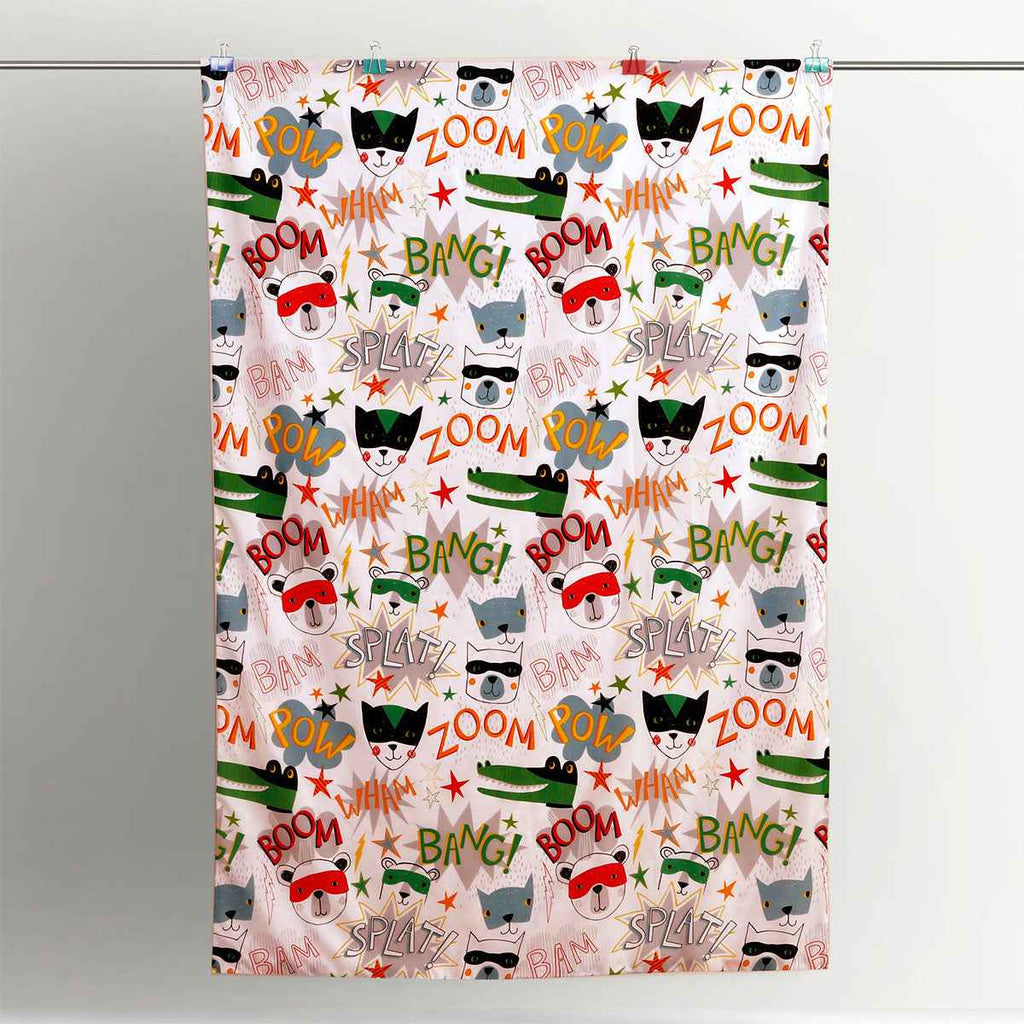 Kids Superhero Quilt Cover Set Single