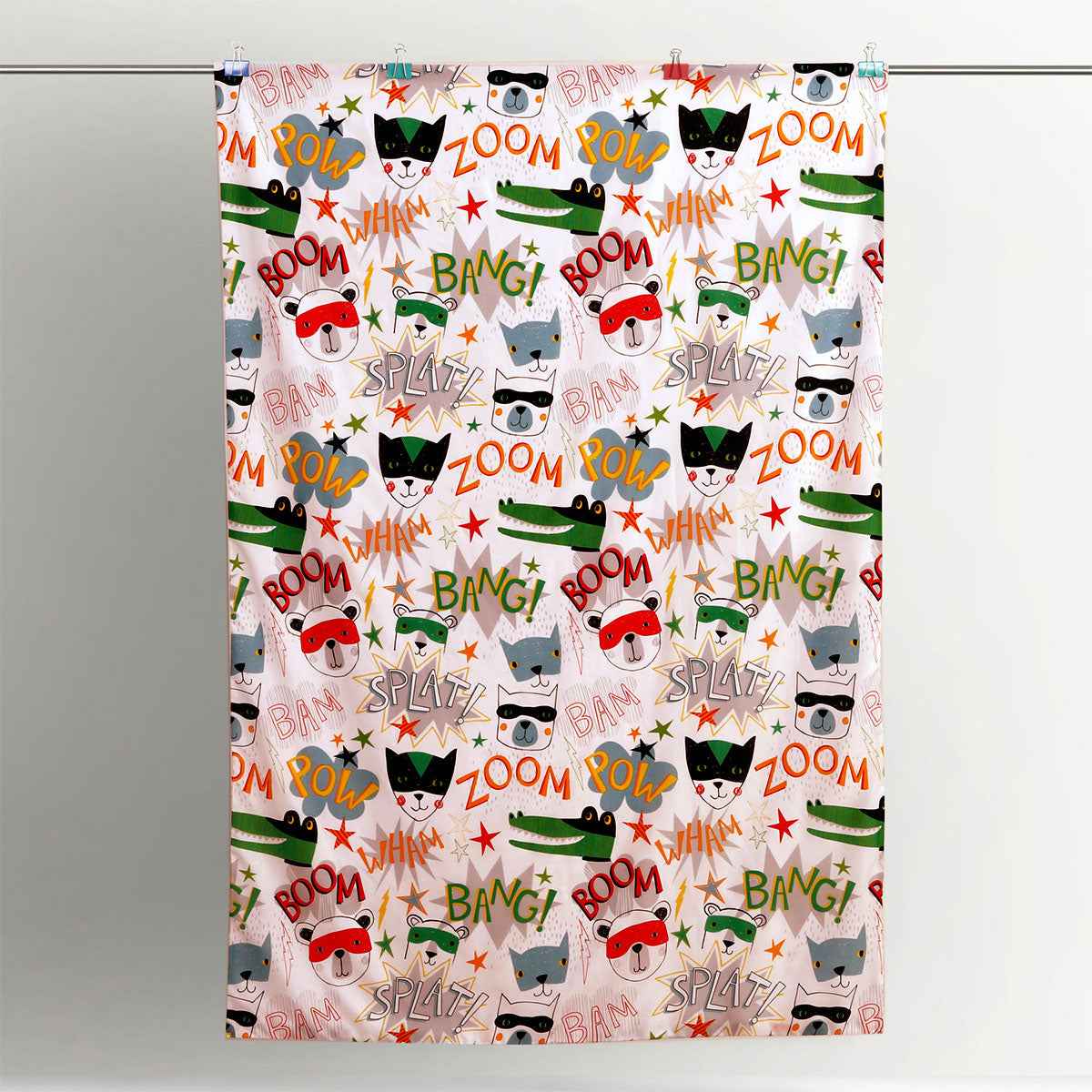 Kids Superhero Quilt Cover Set Single
