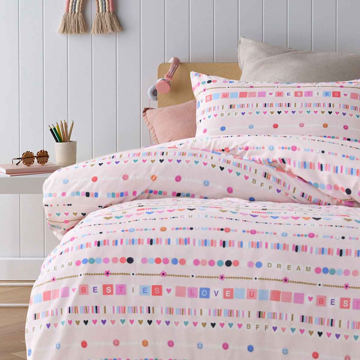 Kids Swifty Washed Quilt Cover Set Double