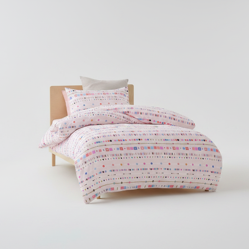 Kids Swifty Washed Quilt Cover Set Double