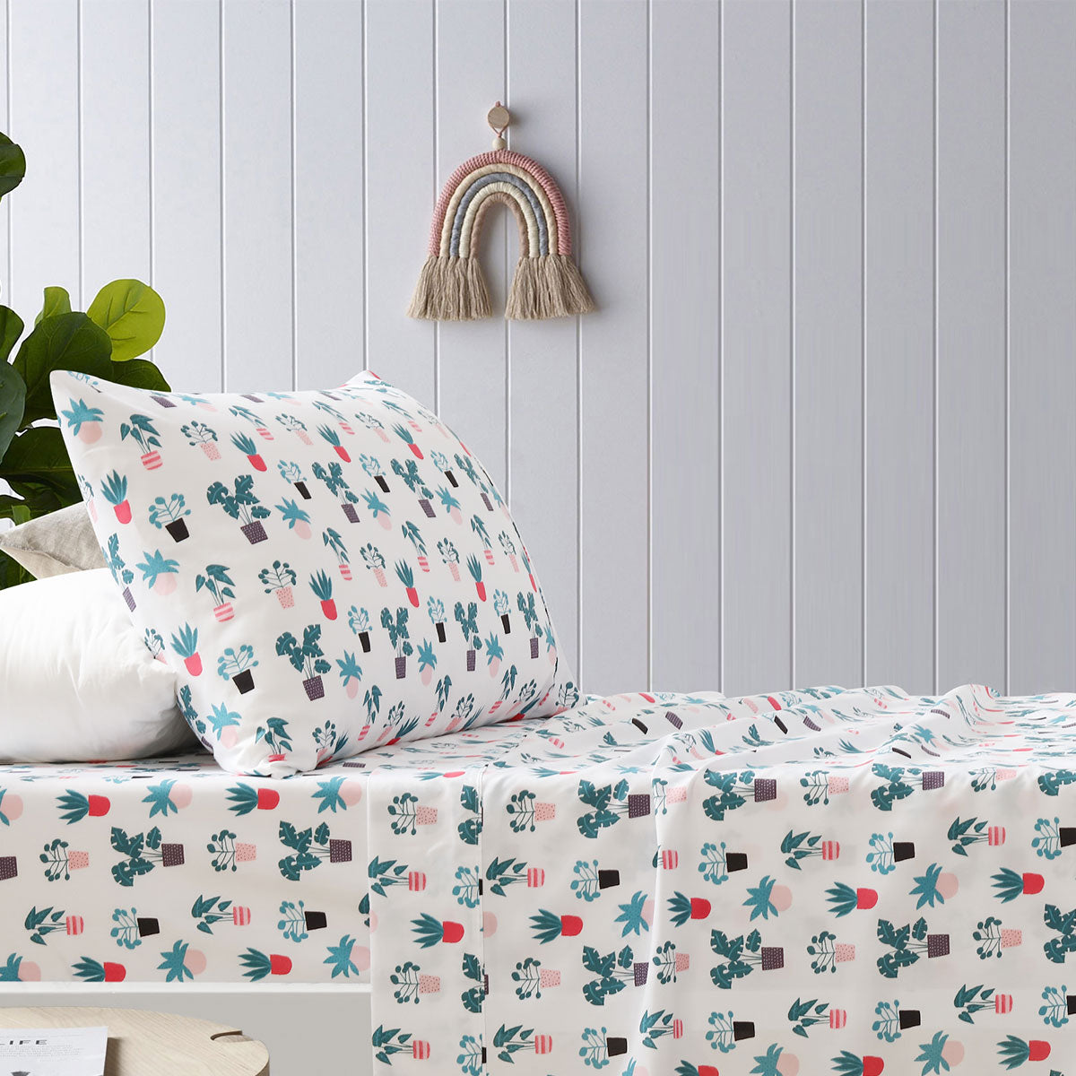 HAPPY KIDS PLANT PRINTED SHEET SET SINGLE