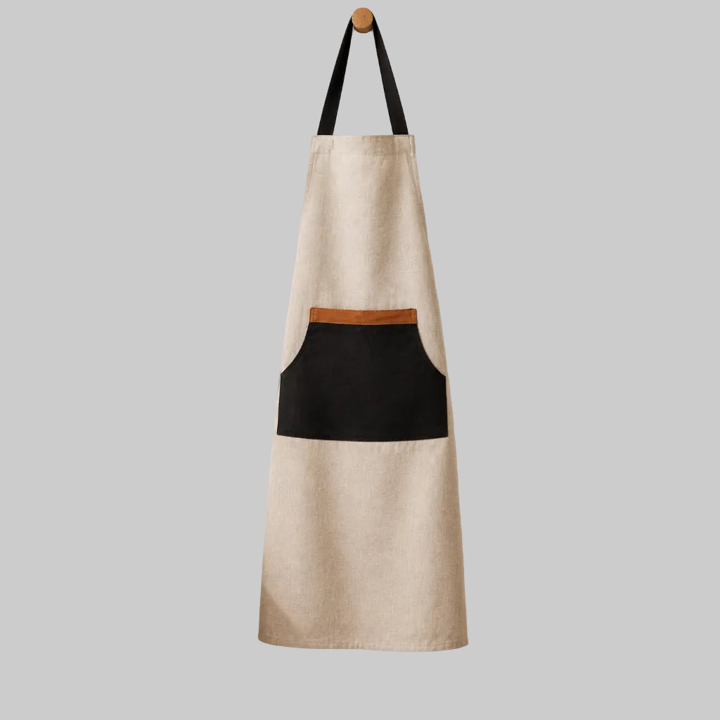 Apron 83 x 68 cm Sandstone & Black - Royalratri
