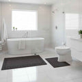 Bath Mat Set Charcoal
