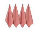 J Elliot Home Waffle Tea Towels Clay Pink Set of 4 - Royalratri