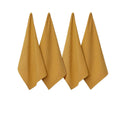 J Elliot Home Waffle Tea Towels Mustard Set of 4 - Royalratri
