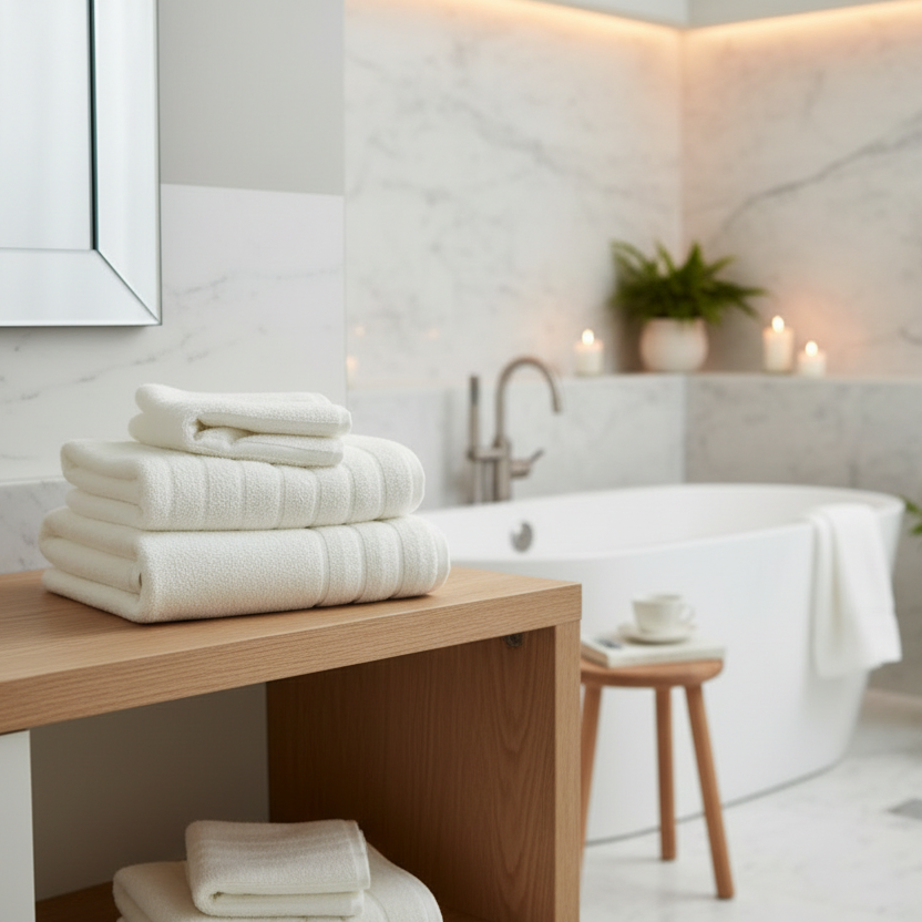 Luxury 4 Piece Bath Towel Set