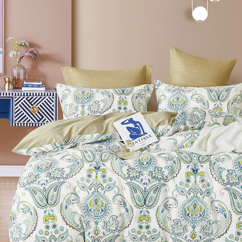 Yarmin Moroccan Cotton Sateen Quilt Cover Set King