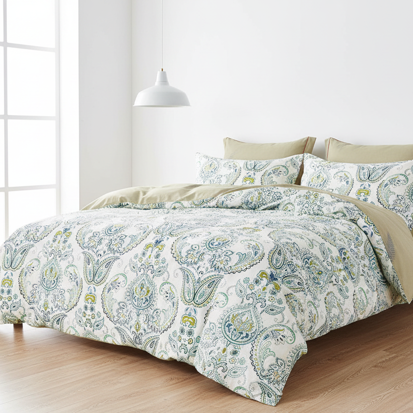 Yarmin Moroccan Cotton Sateen Quilt Cover Set Queen