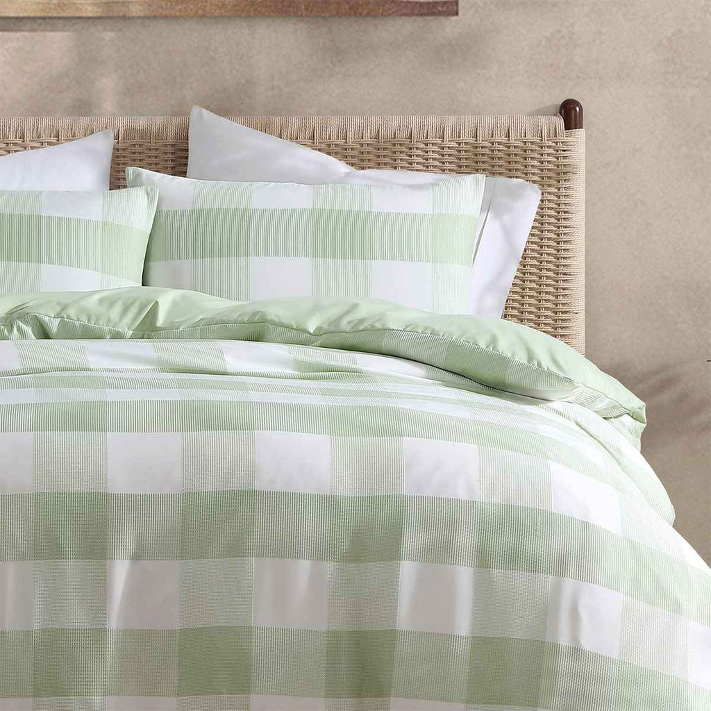 Waffle Check Quilt Cover Set Queen