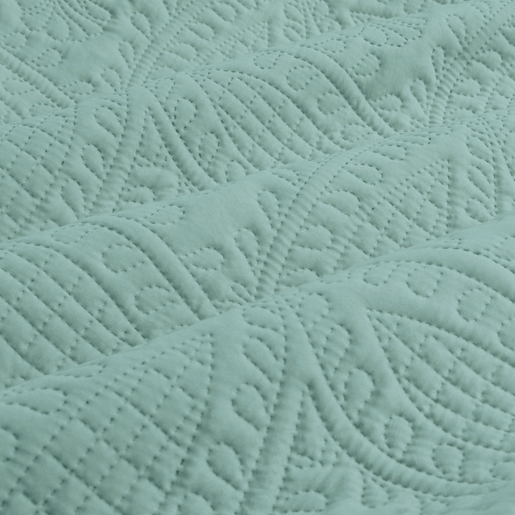 ARDOR EDDISON QUILTED EMBOSSED QUILT COVER SET QUEEN