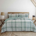 Plaid Jacquard Quilt Cover Set King