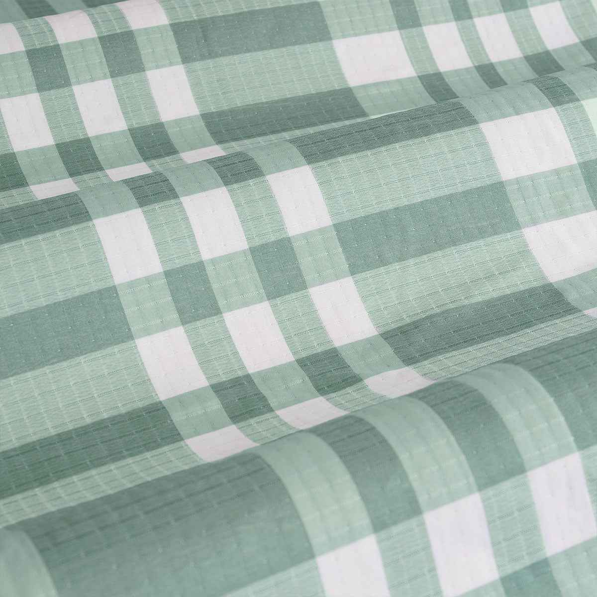 Plaid Jacquard Quilt Cover Set King