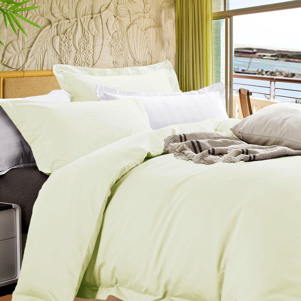 RAMESSES BAMBOO COTTON QUILT COVER SET QUEEN