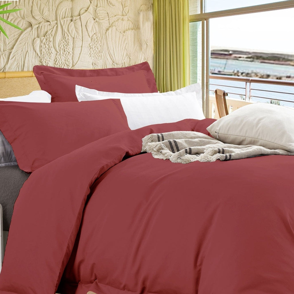 RAMESSES BAMBOO COTTON QUILT COVER SET QUEEN