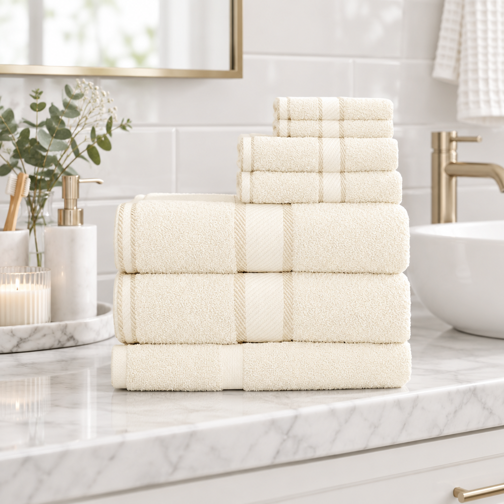 Luxury 7 Piece Bath Towel Set - Royalratri