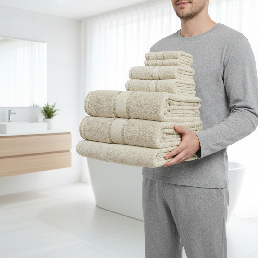 Luxury 7 Piece Bath Towel Set