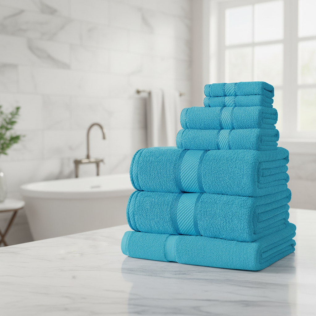 Luxury 7 Piece Bath Towel Set