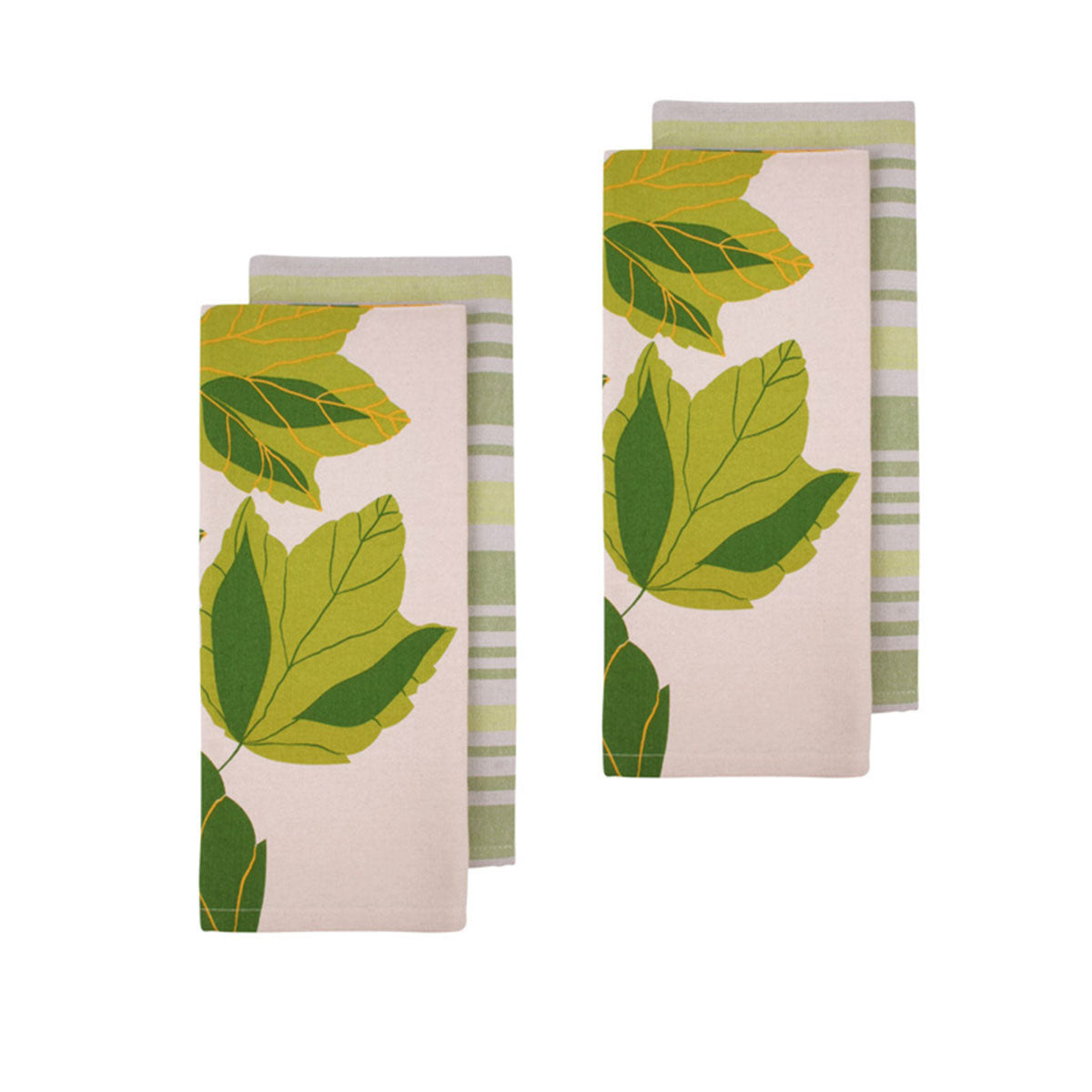 Ladelle Harvest Time Kitchen Towels Green Set of 4 - Royalratri