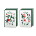 Ladelle Joyful Jolly Christmas Kitchen Towels Green Set of 6 - Royalratri