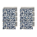 Ladelle Tierra Kitchen Towels Navy Set of 4 - Royalratri