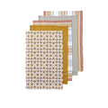 Ladelle Tile Kitchen Towels Gold Set of 5 - Royalratri