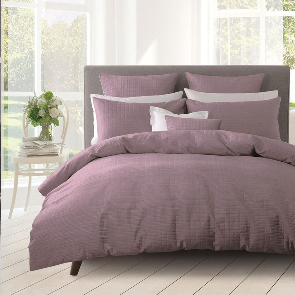 GEORGES FINE LINENS QUILTED QUILT COVER SET SUPER KING