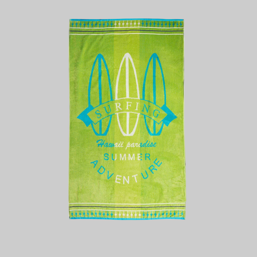 Premium Cotton Jacquard Beach Towel Surfing