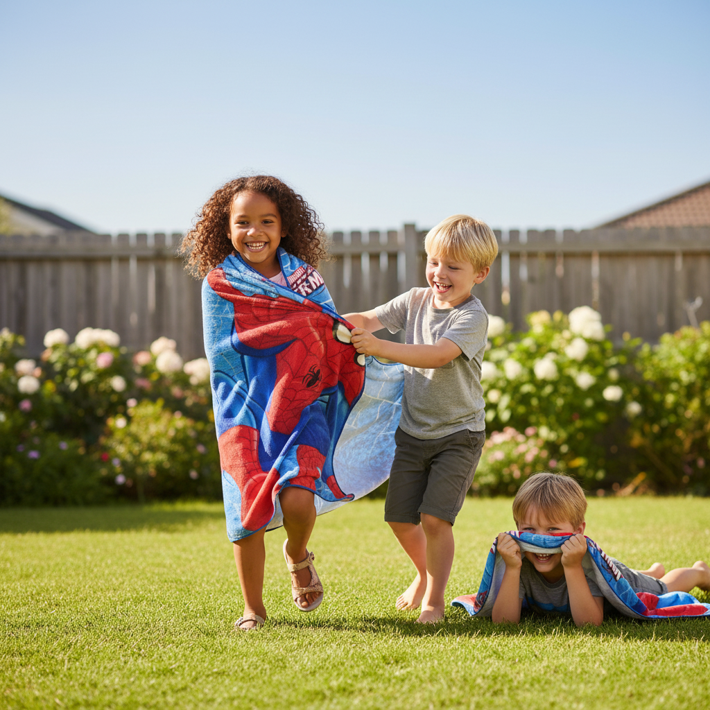 Spiderman Kids Cartoon Printed Microfiber Beach Towel