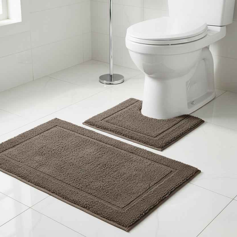 Bath Mat Set Chocolate