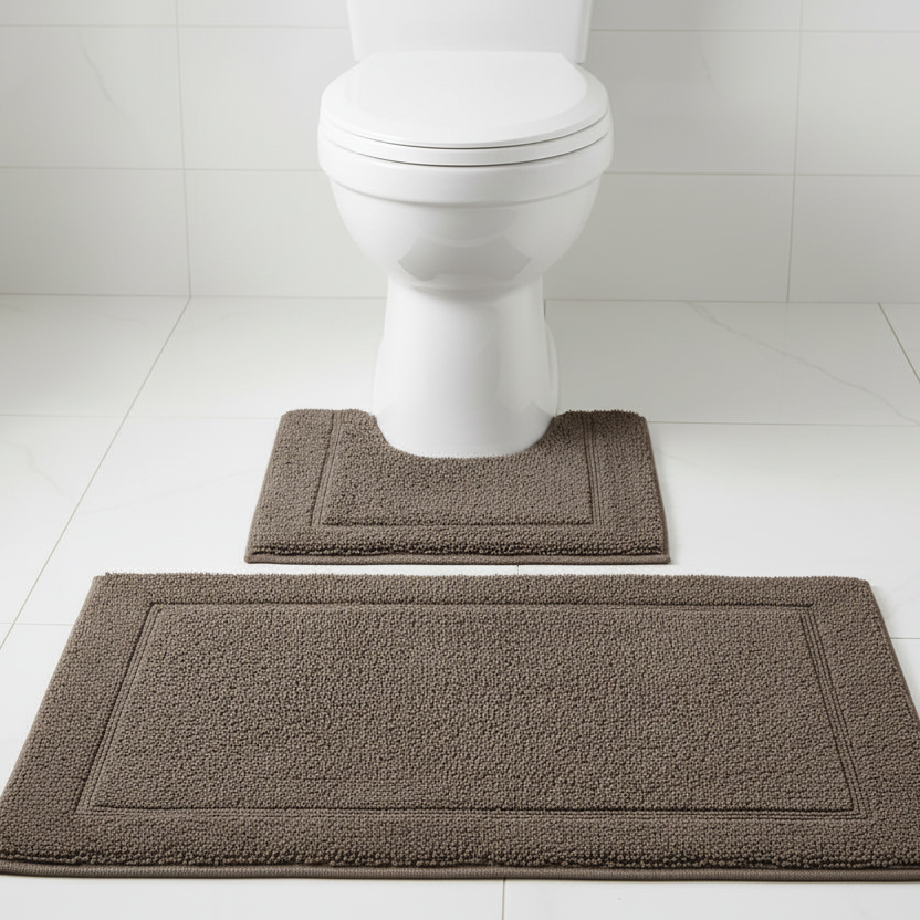 Bath Mat Set Chocolate