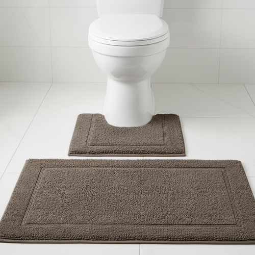 Bath Mat Set Chocolate