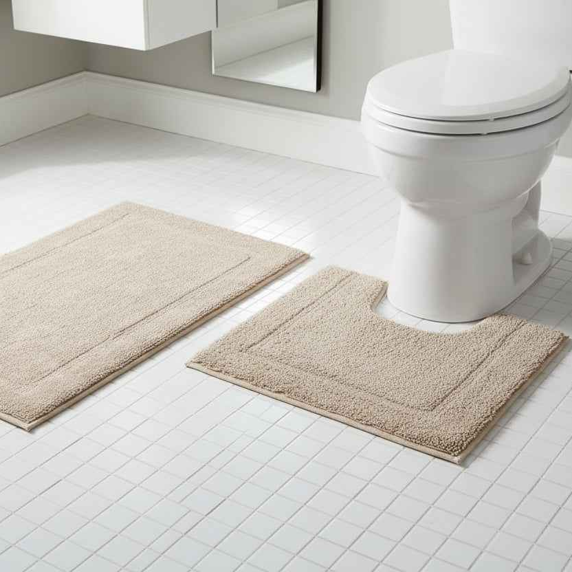 Bath Mat Set Oatmeal