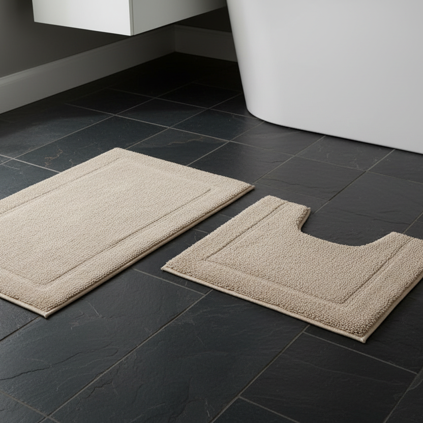 Bath Mat Set Oatmeal