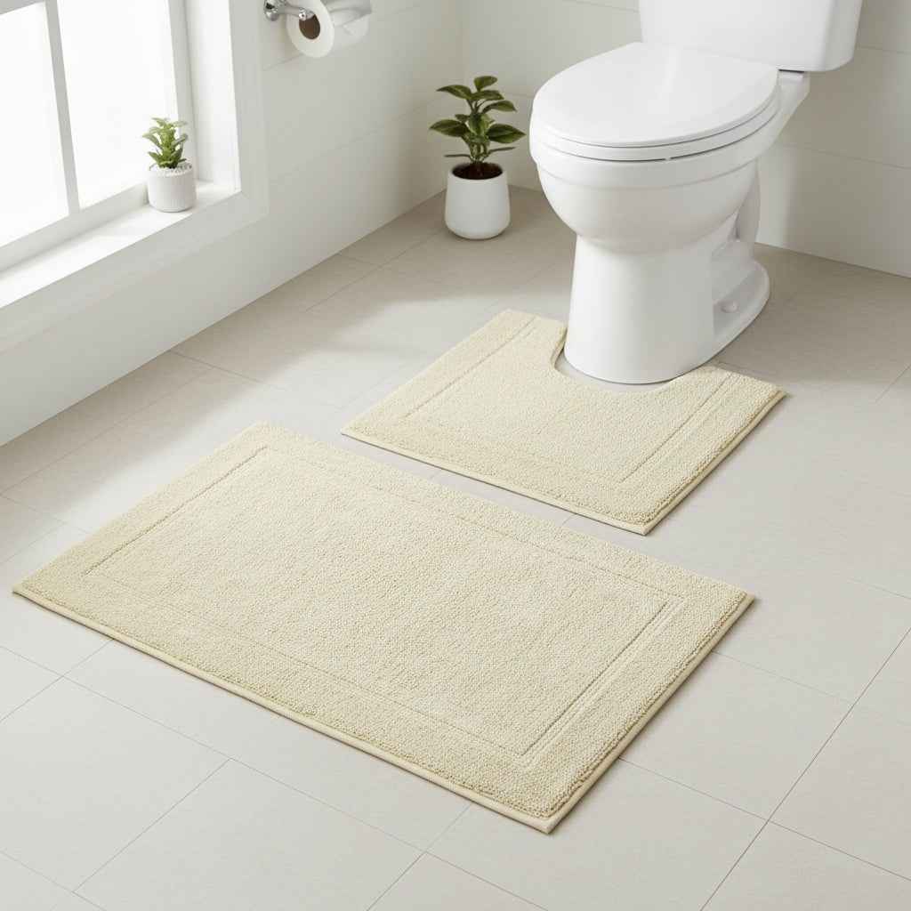 Bath Mat Set Vanilla