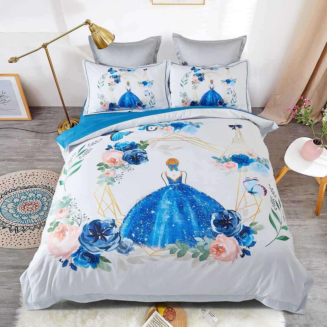 Kids Princess Quilt Cover Set  Double