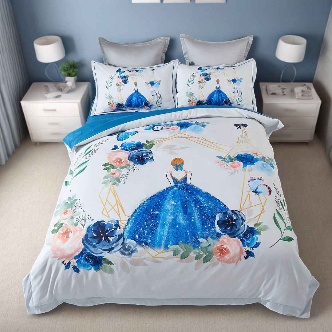 Kids Princess Quilt Cover Set  Double