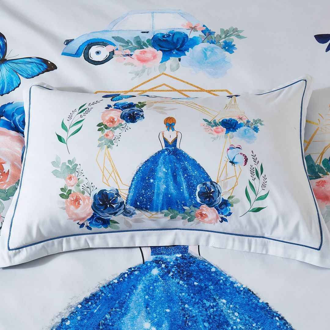 Kids Princess Quilt Cover Set  Double