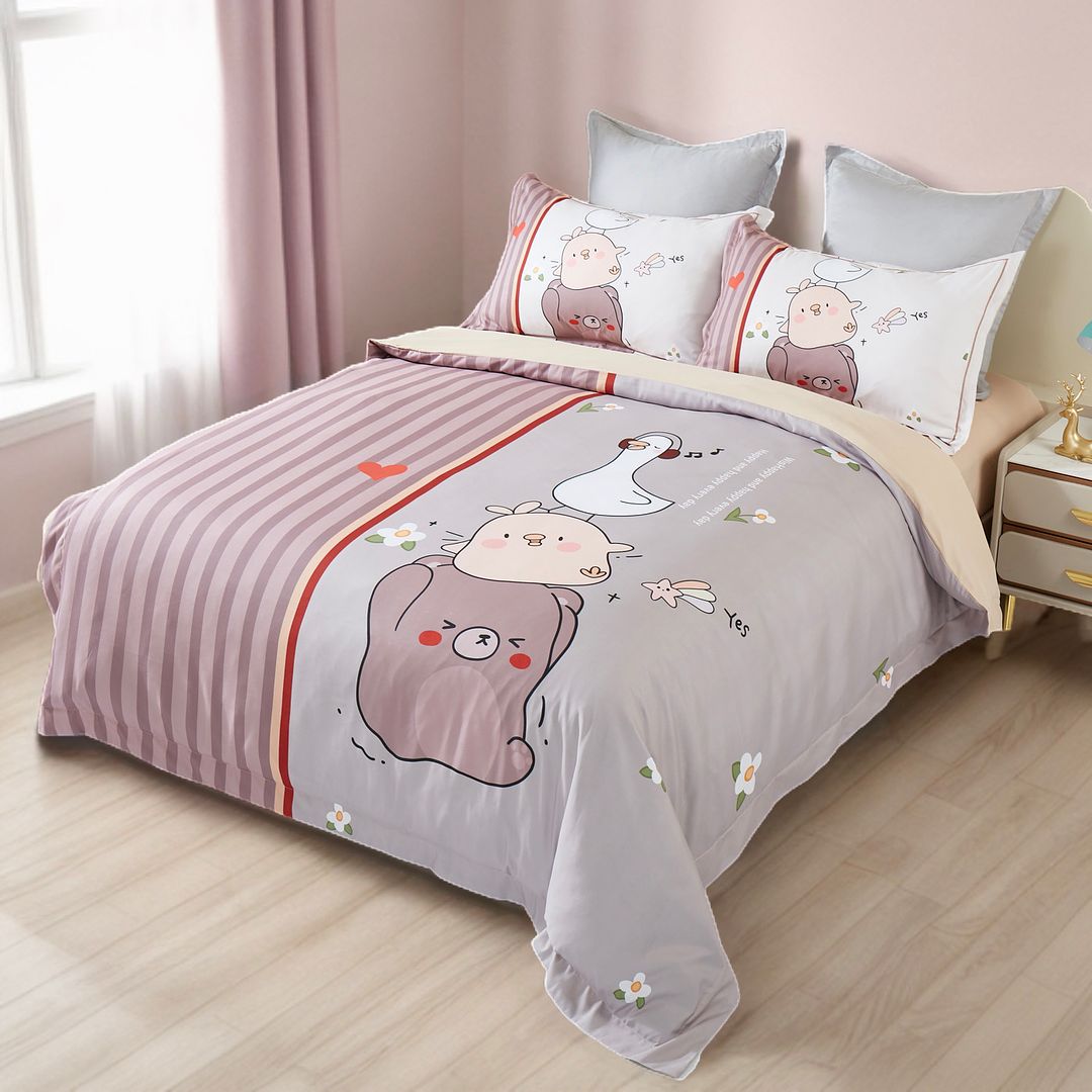 DUCK KIDS QUILT COVER SET  DOUBLE