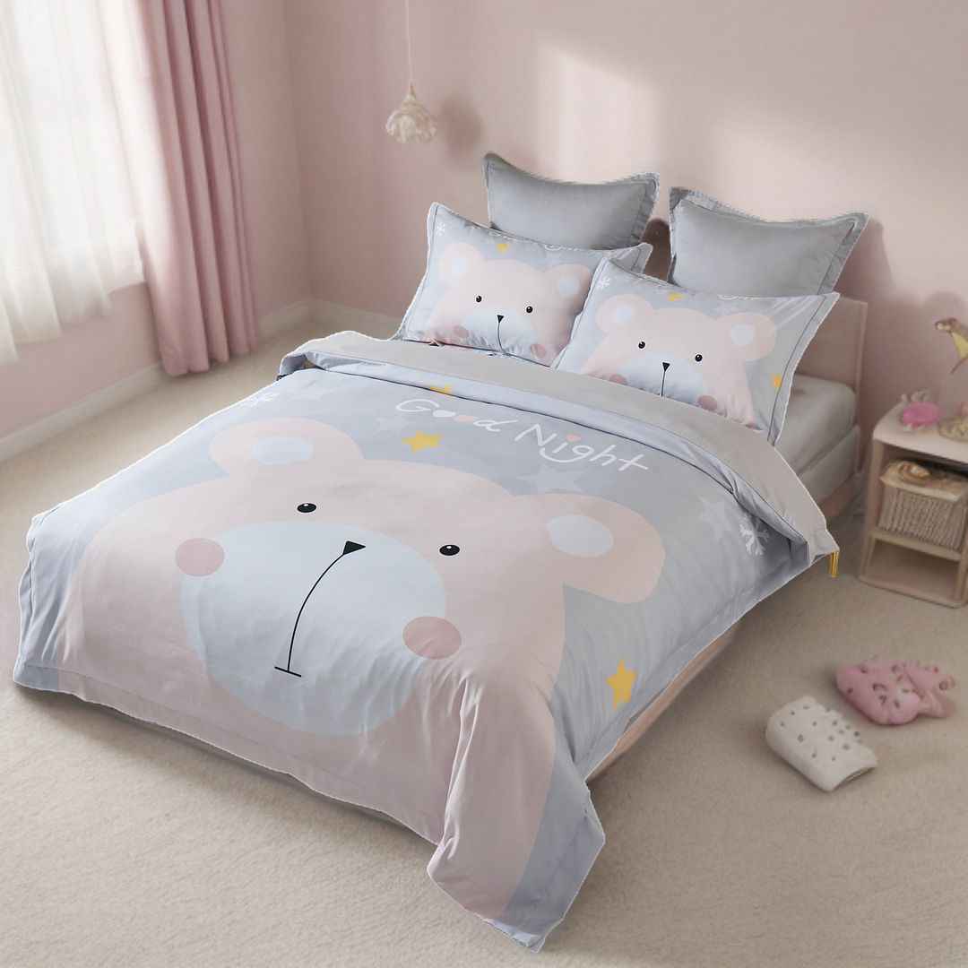 Kids Bear  Quilt Cover Set  Double