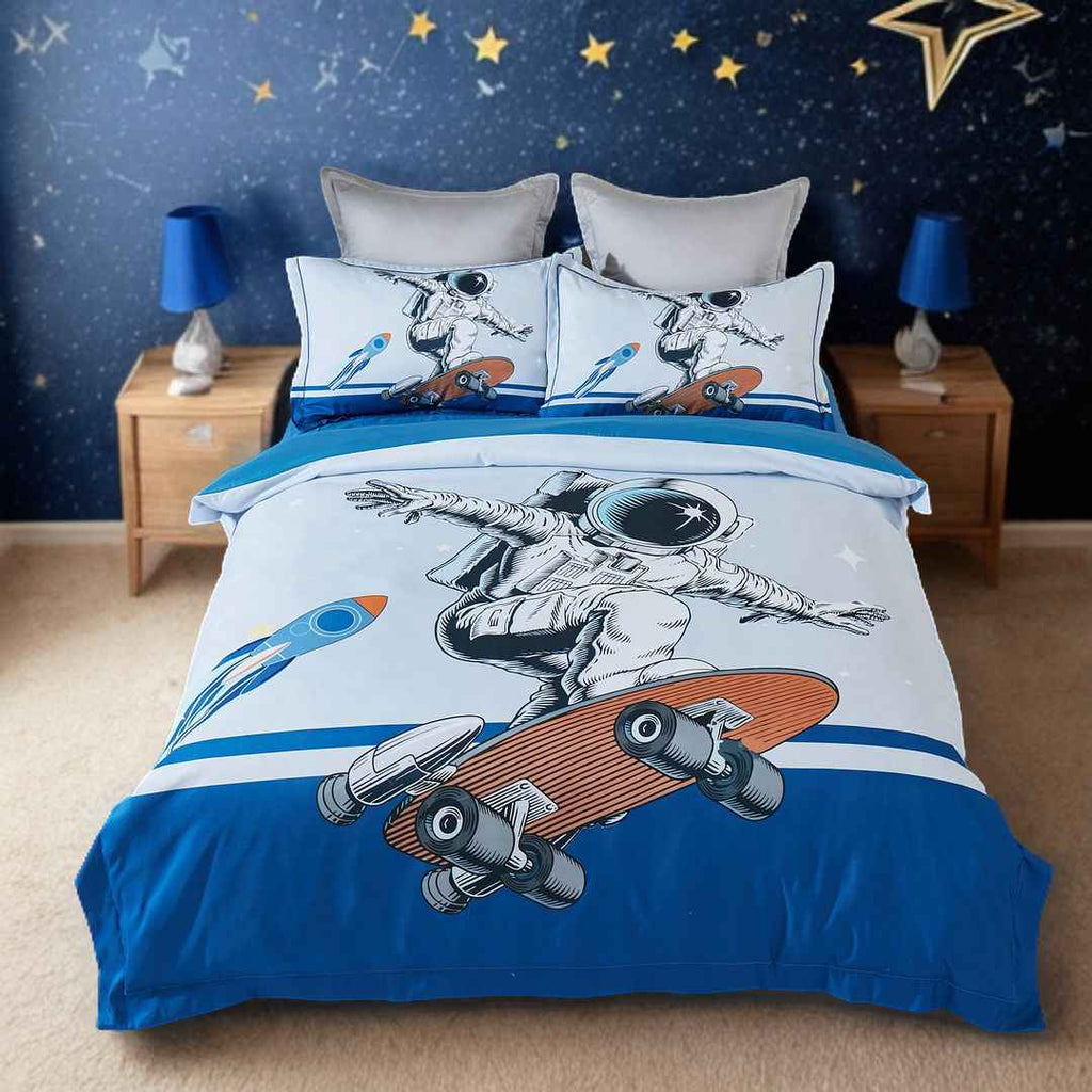 Astronaut Kids Quilt Cover Set King Single
