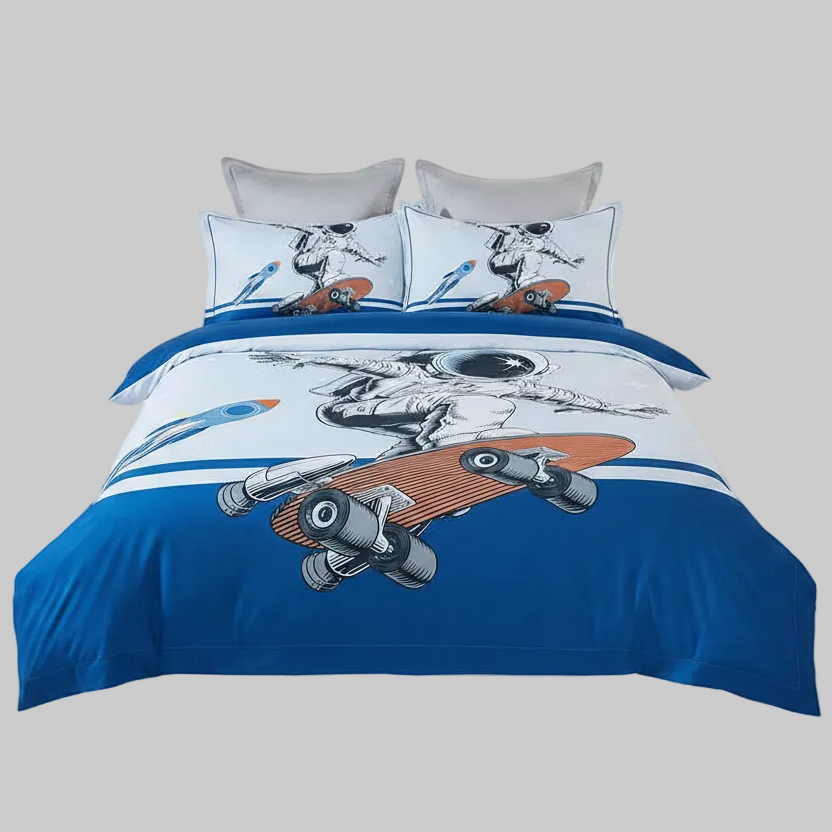 Astronaut Kids Quilt Cover Set King Single