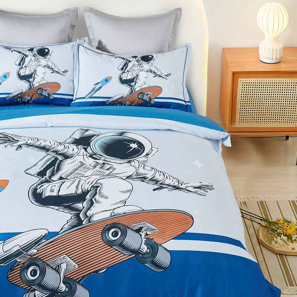 Astronaut Kids Quilt Cover Set King Single