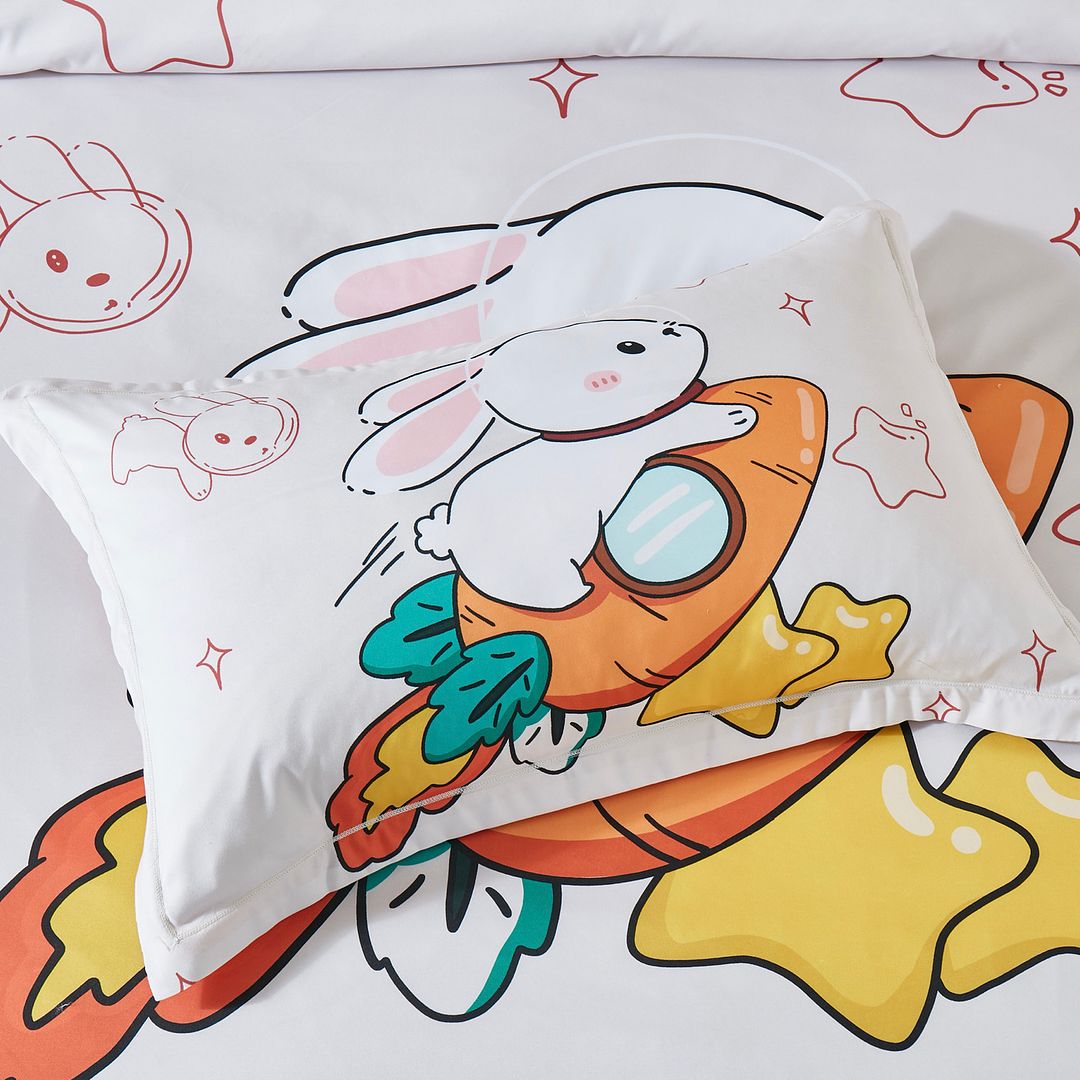 RABBIT KIDS QUILT COVER SET  SINGLE