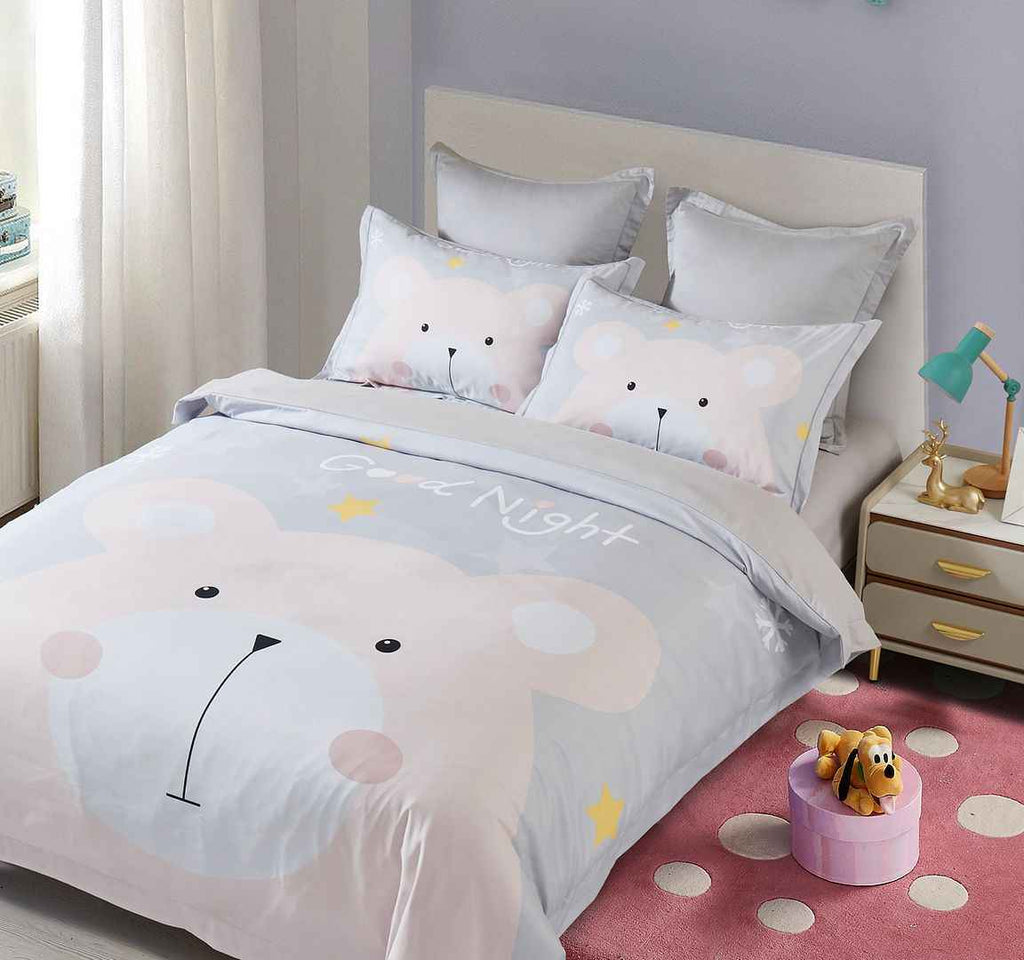 Kids Bear Quilt Cover Set  Single